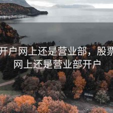 股票开户网上还是营业部，股票开户网上还是营业部开户