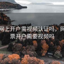 股票网上开户需视频认证吗，网上股票开户需要视频吗