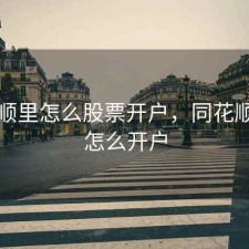 同花顺里怎么股票开户，同花顺上面怎么开户