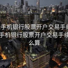 工行手机银行股票开户交易手续费，工行手机银行股票开户交易手续费怎么算