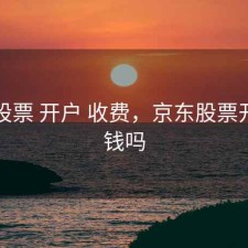 京东股票 开户 收费，京东股票开户要钱吗