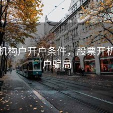 股票机构户开户条件，股票开机构账户骗局