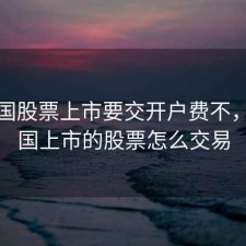 在美国股票上市要交开户费不，在美国上市的股票怎么交易