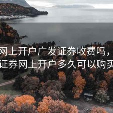 股票网上开户广发证券收费吗，广发证券网上开户多久可以购买