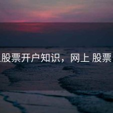 网上股票开户知识，网上 股票 开户