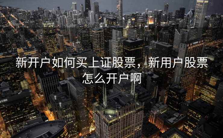 新开户如何买上证股票，新用户股票怎么开户啊  第1张