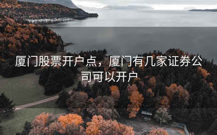 厦门股票开户点，厦门有几家证券公司可以开户  第2张
