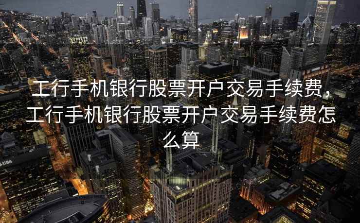 工行手机银行股票开户交易手续费,工行手机银行股票开户交易手续费怎么算 第1张 工行手机银行股票开户交易手续费,工行手机银行股票开户交易手续费怎么算 第1张