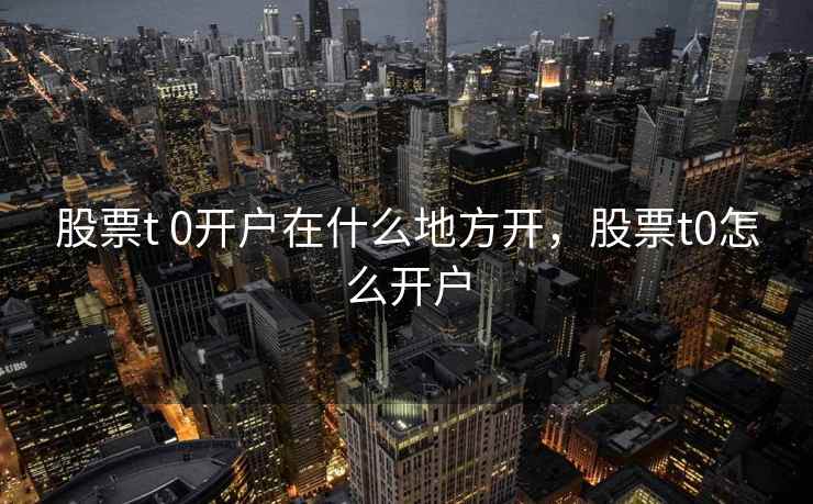 股票t 0开户在什么地方开，股票t0怎么开户  第2张