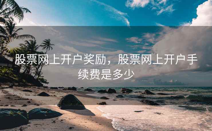 股票网上开户奖励，股票网上开户手续费是多少  第2张