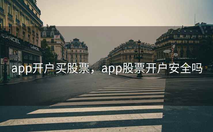 app开户买股票，app股票开户安全吗  第1张