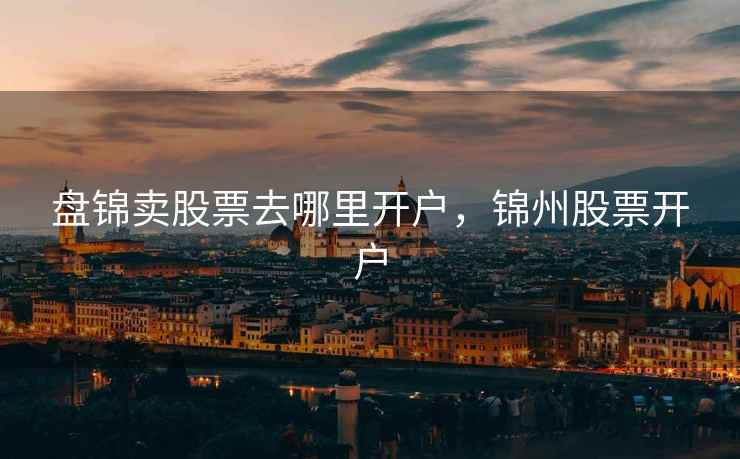 盘锦卖股票去哪里开户，锦州股票开户  第2张